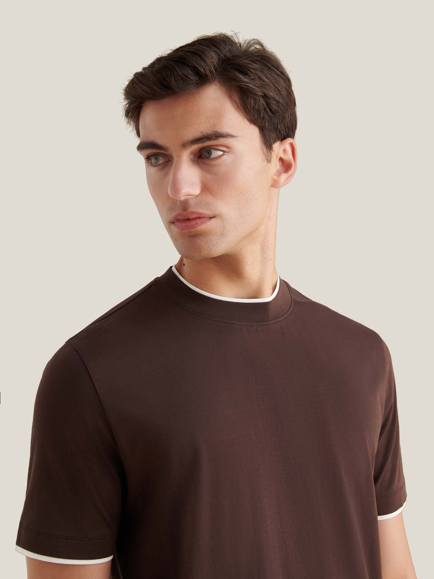 Peckham Rye Double Layer Mercerised Cotton Java T-Shirt